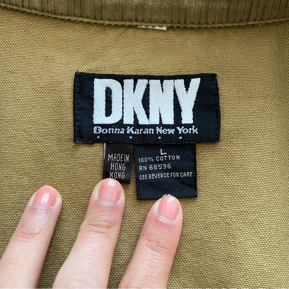 Vintage DKNY Tan Chore Jacket - Size Large - Picture 5 of 8